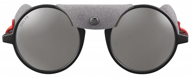 zonnebril Freemont unisex cat.3 rond zwart/grijs/bruin