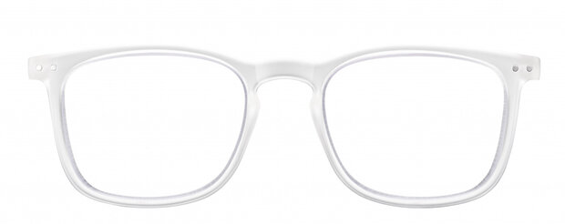 leesbril SLR02 unisex acryl transparant sterkte +3,00