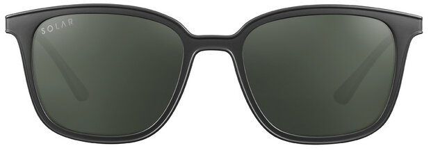 zonnebril Chester unisex cat.3 rechthoekig zwart/groen