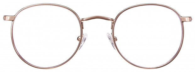 leesbril ovaal unisex acryl goud sterkte +2,00