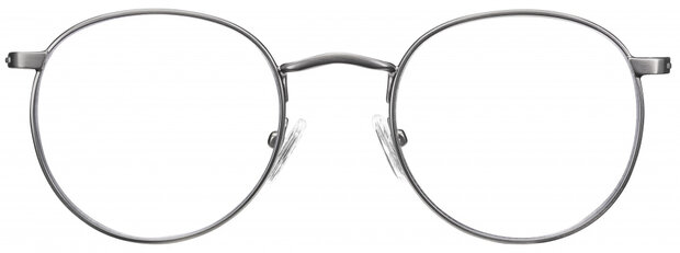 leesbril ovaal unisex acryl zilver sterkte +2,50