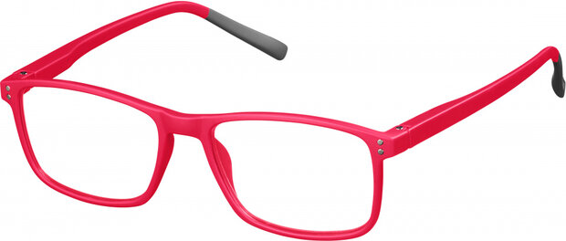 leesbril SLR03 unisex acryl rood sterkte +3,00