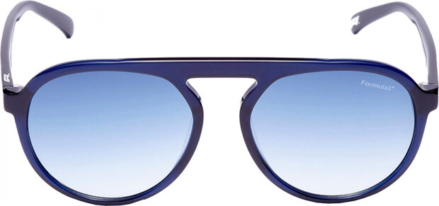 zonnebril unisex piloot cat.4 navy/lichtblauw