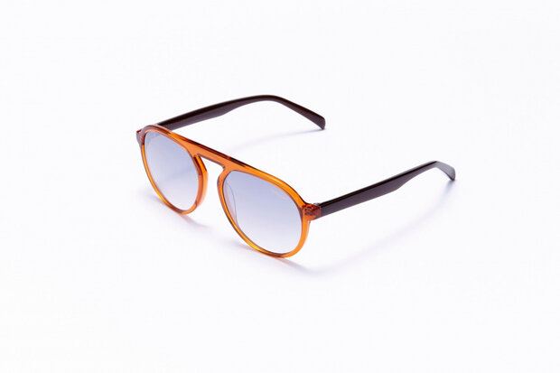 zonnebril unisex piloot cat.4 oranje/lichtgrijs