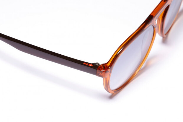 zonnebril unisex piloot cat.4 oranje/lichtgrijs
