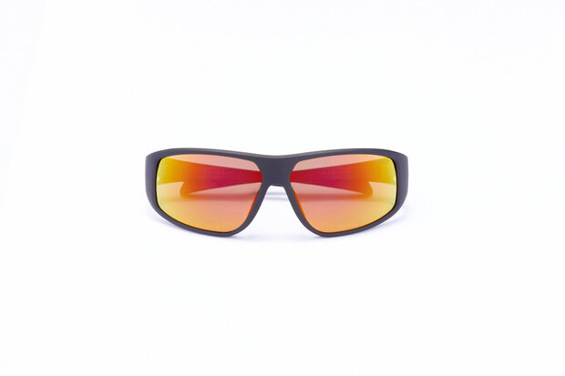 zonnebril unisex rechthoekig cat.4 matzwart