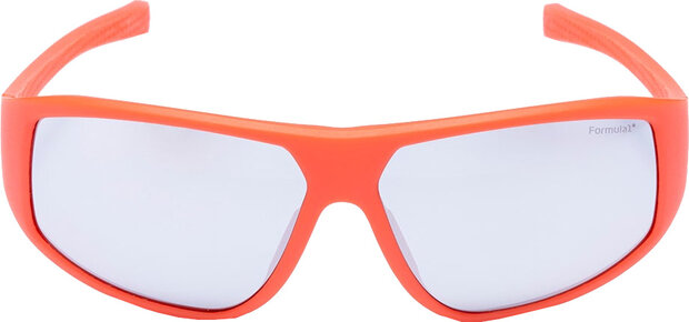 zonnebril unisex rechthoekig cat.4 koraalrood