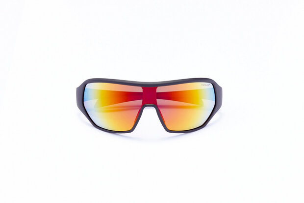 sportzonnebril unisex rechthoekig cat.4 zwart