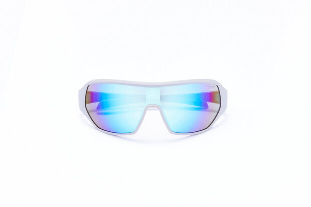 sportzonnebril unisex rechthoekig cat.4 wit