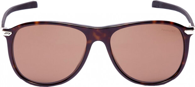 zonnebril unisex rond cat.4 donkerbruin/bruin