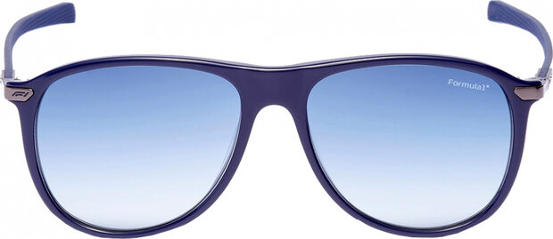 zonnebril unisex rond cat.4 navy/lichtblauw