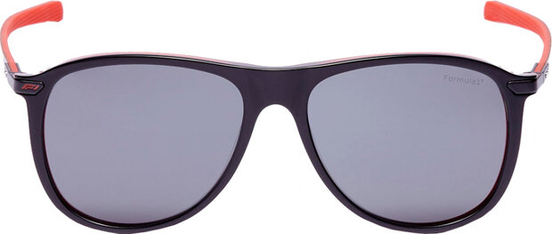 zonnebril unisex rond cat.4 zwart/lichtgrijs