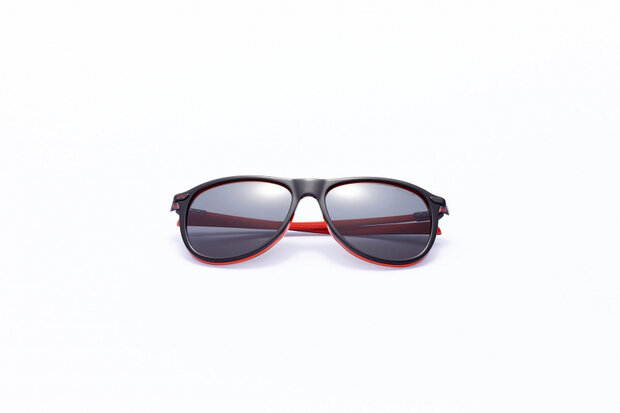 zonnebril unisex rond cat.4 zwart/lichtgrijs