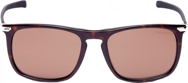 zonnebril unisex rechthoekig cat.4 bruin
