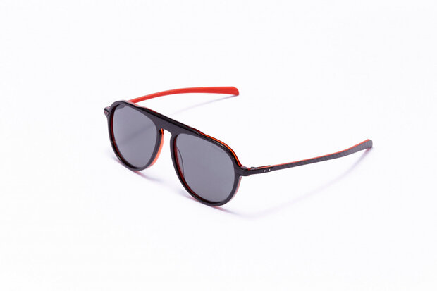 zonnebril unisex piloot cat.4 zwart/lichtgrijs