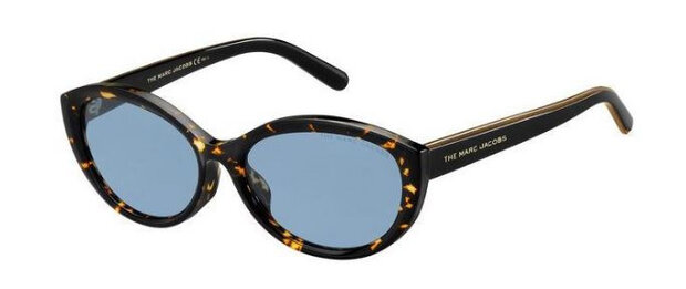 zonnebril 461/F/S dames cat.2 ovaal zwart/blauw