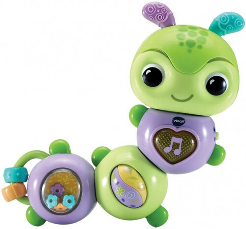 speelfiguur Draai &amp; Wiebel Rupsje junior groen/paars