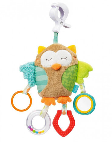 kinderwagenhanger Sleeping Forest uil polyester 25 cm