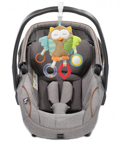 kinderwagenhanger Sleeping Forest uil polyester 25 cm