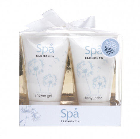 badgeschenkset Spa Elements 2-delig wit