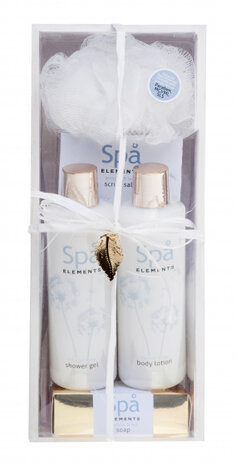 badgeschenkset Spa Elements 5-delig wit