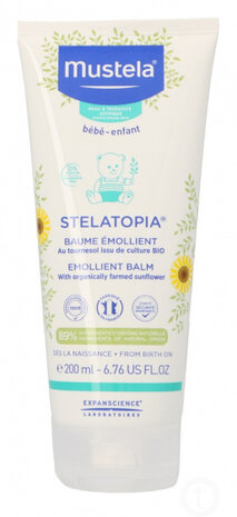 cr&egrave;me Stelatopia Emollient junior 200 ml glycerine wit