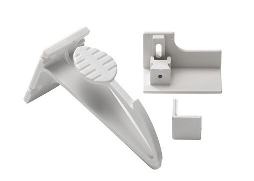 lade-/ kastslot zelfklevend junior 9,6 x 7 cm ABS wit
