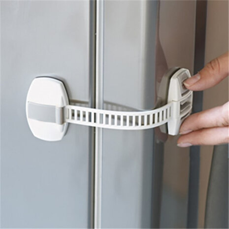 multislot zelfklevend 21,5 x 5,8 cm ABS/polyamide wit