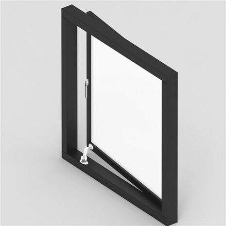 raamslot universeel 18,5 x 3,8 cm polyamide wit