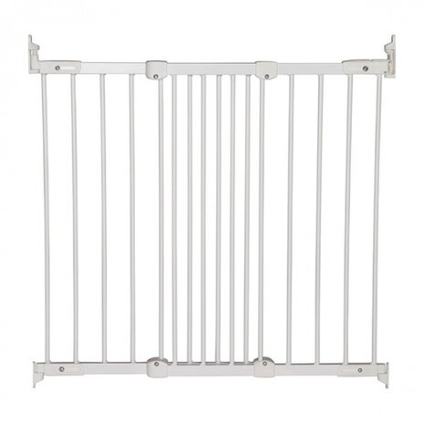 traphek FlexiGate junior 67-105,5 cm staal wit