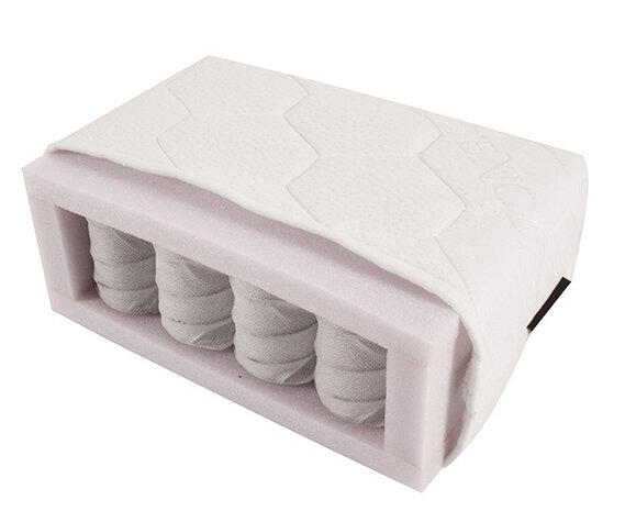 matras pocketveer ledikant 120 x 60 cm tencel wit