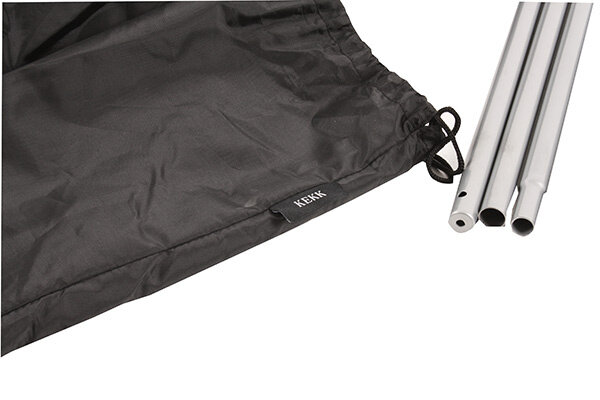 campingbedverhoger 120 x 60 cm polyester/staal zwart