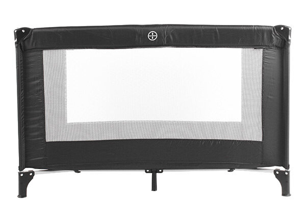 campingbedje junior 120 x 60 cm polyester zwart