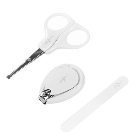 manicureset De Luxe baby wit 3-delig