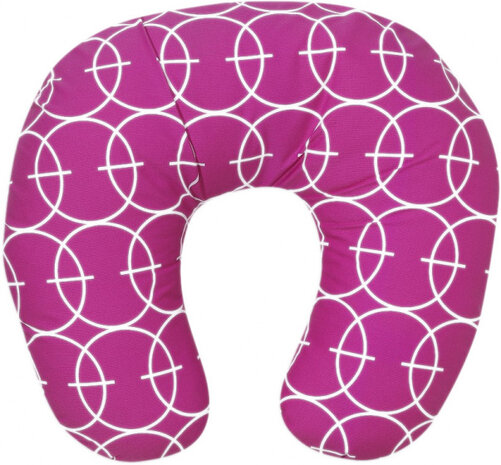 voedingskussen Cirkel junior 65 x 65 cm katoen roze