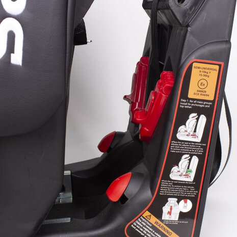 autostoeltje Apollo Dual 63 cm imitatieleer grijs