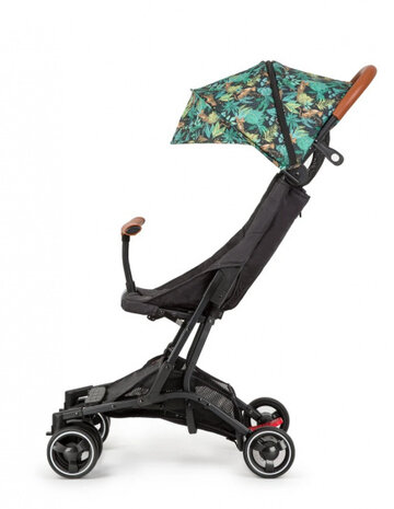 kinderwagen Jungle Roar 4 wielen zwart/groen
