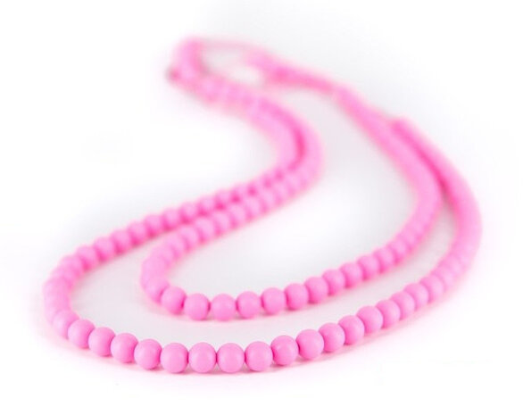 bijtketting Rainbow Loom&nbsp;90 cm silicone roze