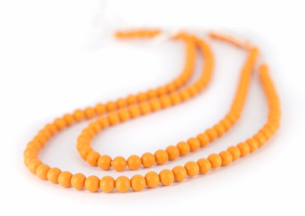 bijtketting Rainbow Loom&nbsp;90 cm okergeel