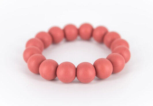 bijtketting Marshmellow&nbsp;75/7 cm bordeaux