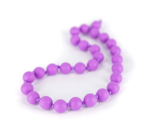 bijtketting Macaron Shorty&nbsp;25 cm silicone paars