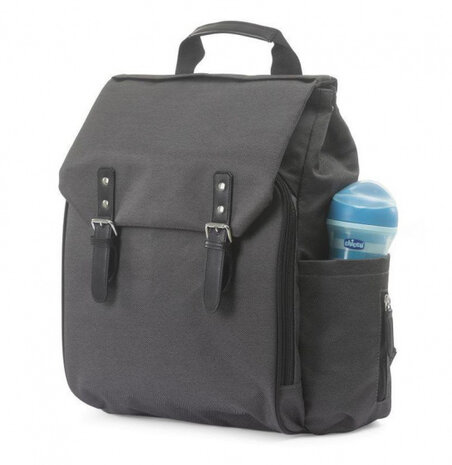 luierrugzak Easy 48 x 31 cm textiel donkergrijs