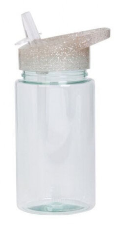 drinkfles Glitter Silver 450 ml bpa-vrij