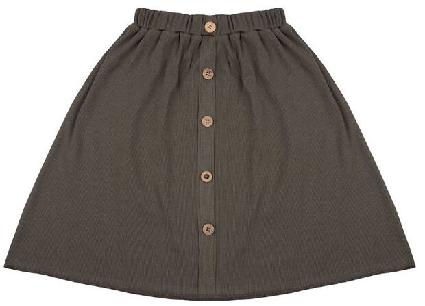 rok Dusty Olive meisjes katoen groen maat 110