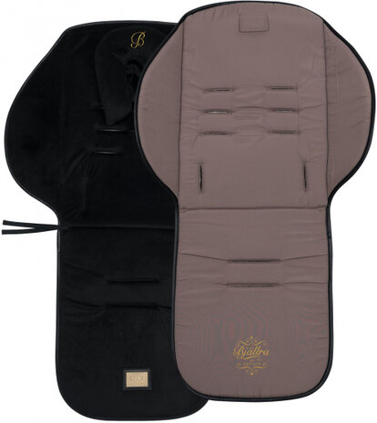 kinderwagenkussen 83 x 56 cm polyester bruin