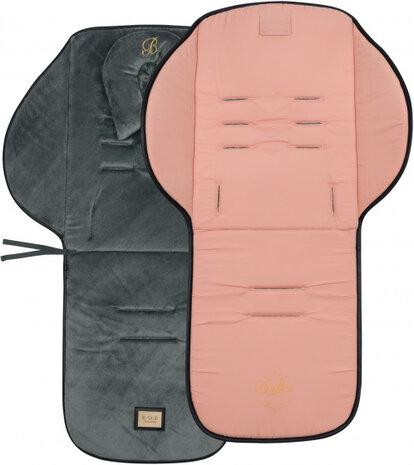 kinderwagenkussen 83 x 56 cm polyester roze