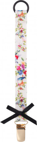 fopspeenketting meisjes 19 cm wit/zwart