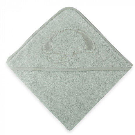 badcape Elephant 70 x 70 cm katoen grijs