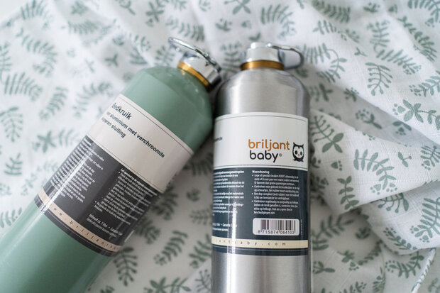 kruik 1 liter 25 cm aluminium zilver