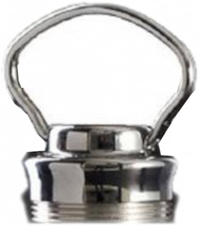 kruikendop aluminium zilver